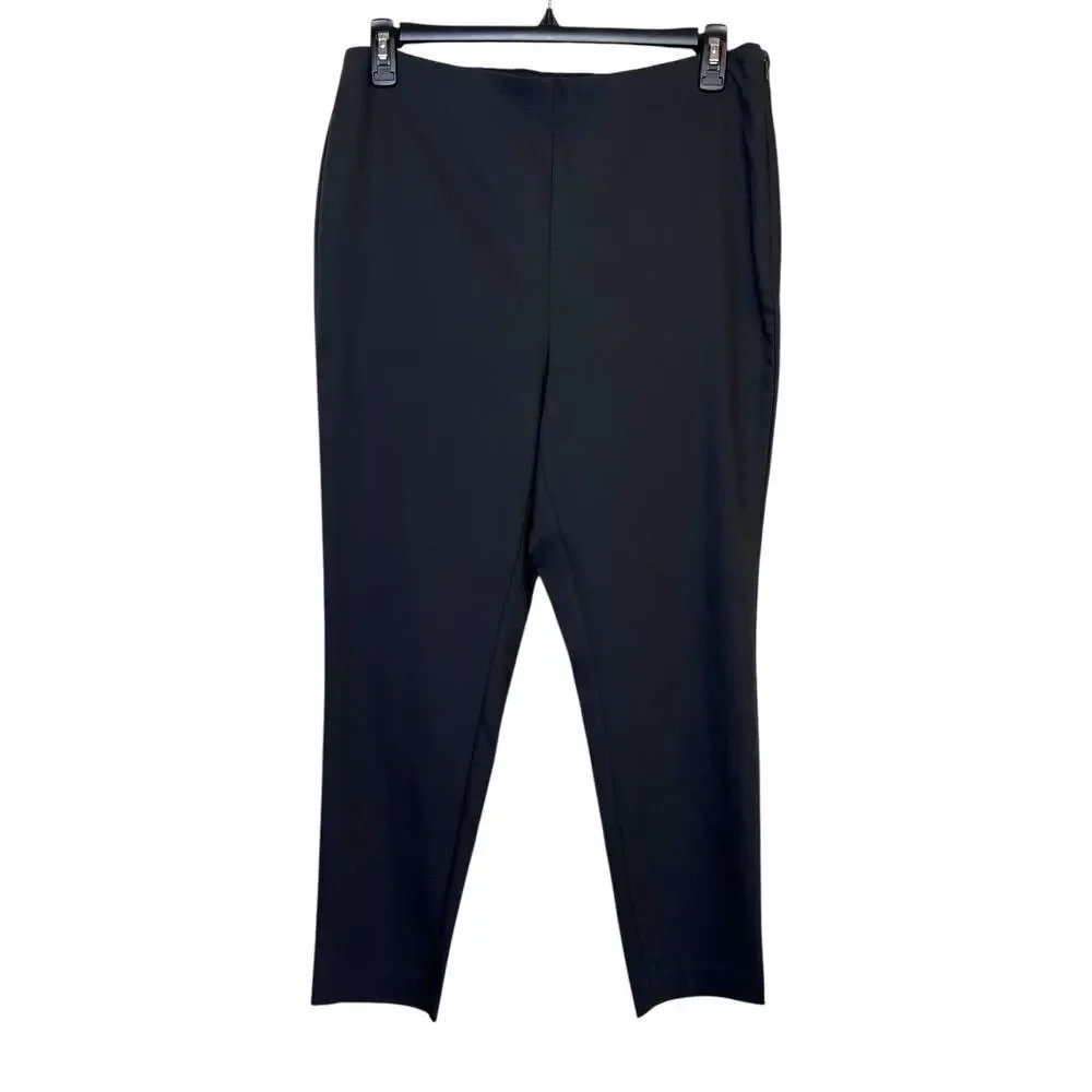 LOFT High Waist Curvy Skinny Stretch Pants in Black Women's Size 14